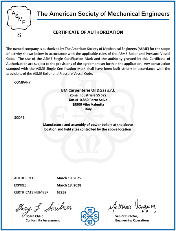 ASME S STAMP